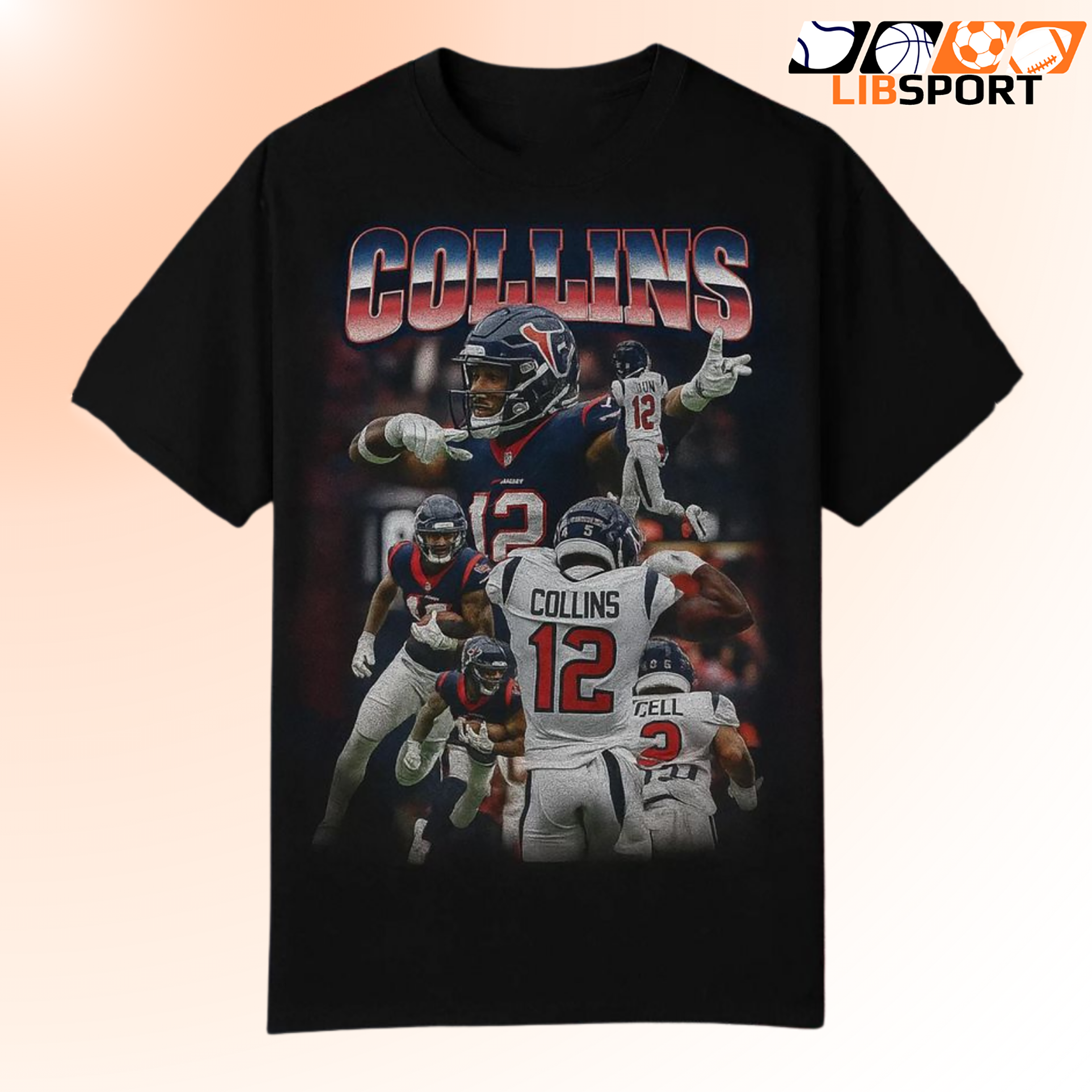 Nico Collins Bootleg Shirt, Houston Texans T-Shirt, Vintage Football Tee
